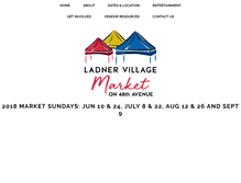 Tablet Screenshot of ladnervillagemarket.com
